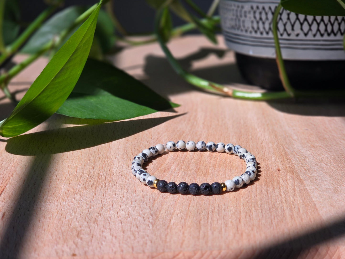 Delicate Diffuser – Shungite & Lava Rock Bracelet