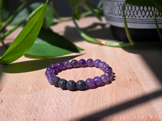 Grounded Warrior – Purple Belt Bracelet